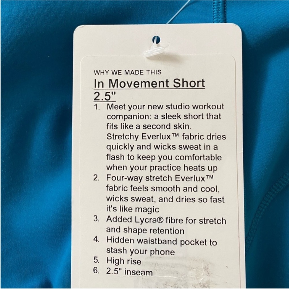 Lululemon In Movement Short - Picture 3 of 4